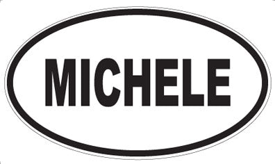 MICHELE - Oval Magnet