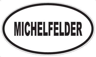 MICHELFELDER - Oval Sticker