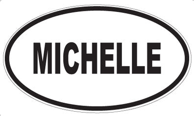 MICHELLE - Oval Magnet