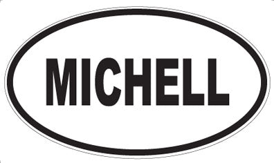 MICHELL - Oval Magnet