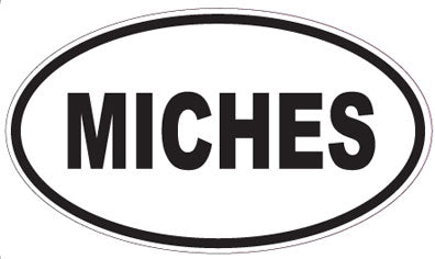 MICHES - Oval Sticker
