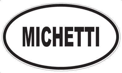 MICHETTI - Oval Sticker