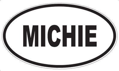 MICHIE - Oval Magnet