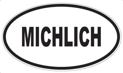 MICHLICH - Oval Magnet