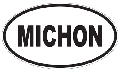 MICHON - Oval Sticker