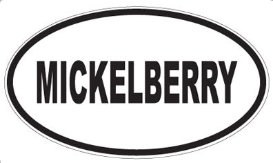 MICKELBERRY - Oval Sticker