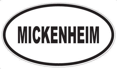 MICKENHEIM - Oval Magnet