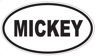 MICKEY - Oval Sticker