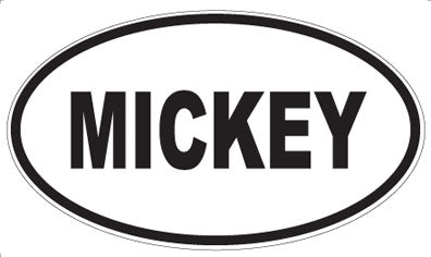 MICKEY - Oval Magnet