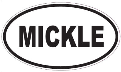 MICKLE - Oval Sticker
