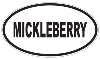 MICKLEBERRY - Oval Magnet