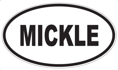 MICKLE - Oval Magnet