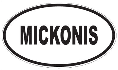 MICKONIS - Oval Sticker