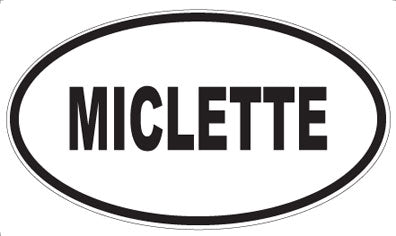 MICLETTE - Oval Magnet