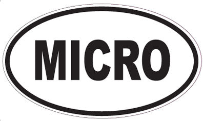 MICRO - Oval Sticker