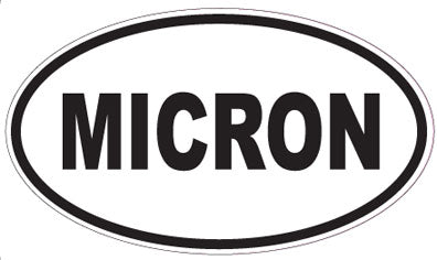 MICRON - Oval Sticker