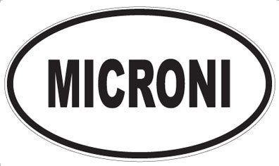 MICRONI - Oval Sticker