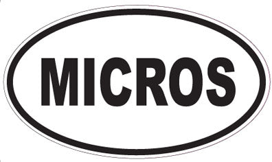 MICROS - Oval Sticker