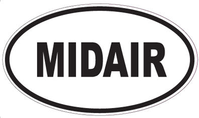 MIDAIR - Oval Sticker