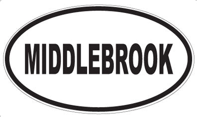 MIDDLEBROOK - Oval Sticker