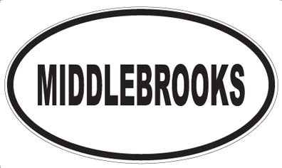 MIDDLEBROOKS - Oval Magnet