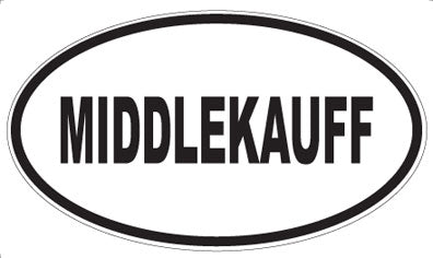 MIDDLEKAUFF - Oval Sticker