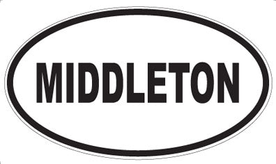 MIDDLETON - Oval Magnet