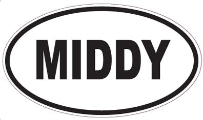 MIDDY - Oval Magnet
