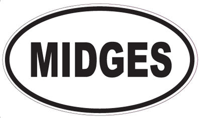 MIDGES - Oval Sticker
