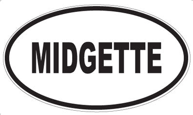 MIDGETTE - Oval Magnet