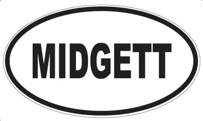 MIDGETT - Oval Magnet