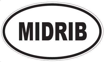 MIDRIB - Oval Sticker