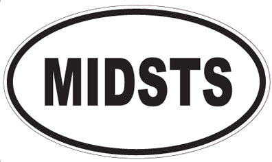 MIDSTS - Oval Sticker