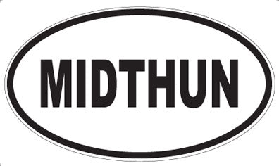 MIDTHUN - Oval Magnet