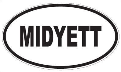 MIDYETT - Oval Magnet