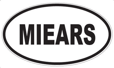 MIEARS - Oval Sticker