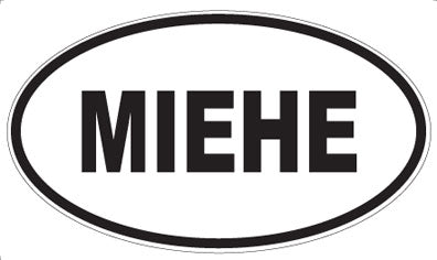 MIEHE - Oval Magnet