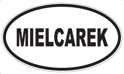 MIELCAREK - Oval Magnet