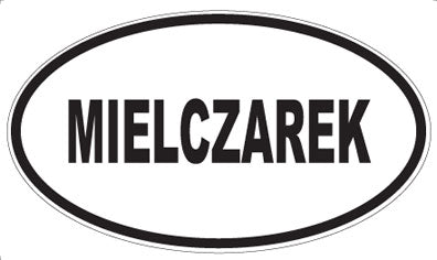 MIELCZAREK - Oval Magnet