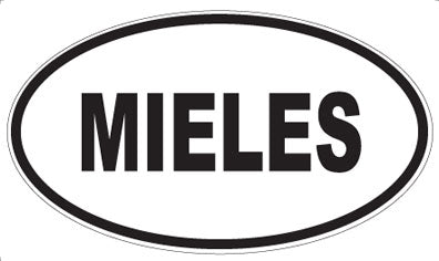 MIELES - Oval Sticker