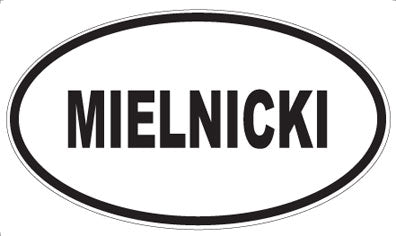 MIELNICKI - Oval Magnet