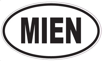 MIEN - Oval Sticker