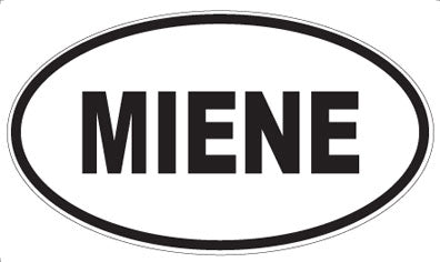 MIENE - Oval Magnet