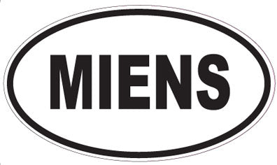 MIENS - Oval Sticker