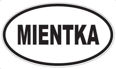 MIENTKA - Oval Sticker