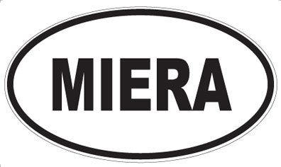 MIERA - Oval Sticker