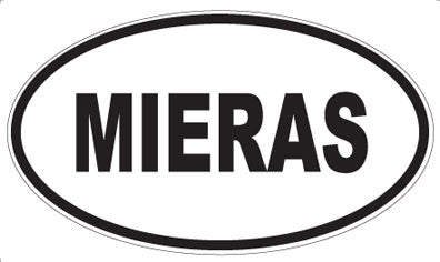 MIERAS - Oval Magnet