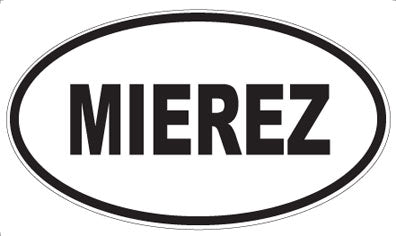 MIEREZ - Oval Sticker