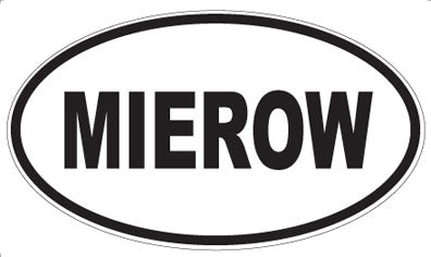 MIEROW - Oval Magnet