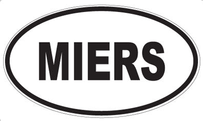 MIERS - Oval Magnet